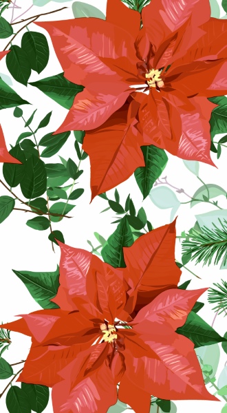 GT Floral Christmas - 33x40 lautasliiinat - 203250 - 1