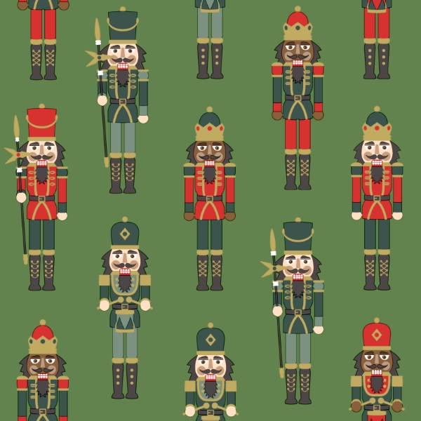 Nutcracker green - 33x33 lautasliinat - 199410 - 1