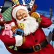 Santa with toys - 33x33 lautasliinat - 203451 - 1