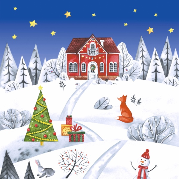 Winter land - 24x24 lautasliinat - 196161 - 1