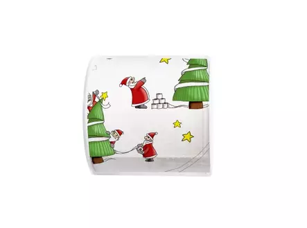Topi Santas so busy - Hauskat WC-paperit - 00212 - 1
