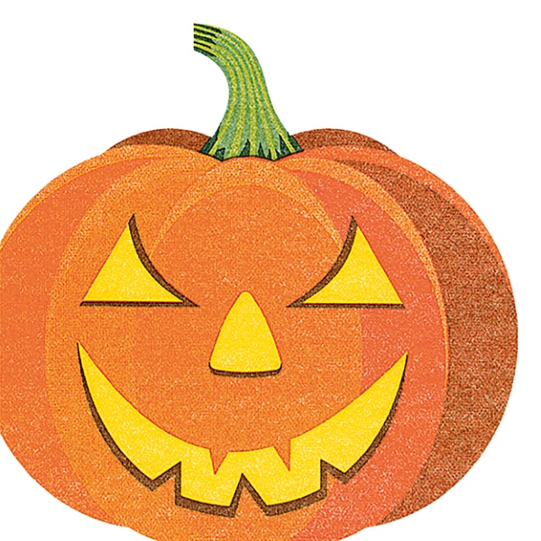 Halloween pumpkin - Silhuetti lautasliinat - 193642 - 1