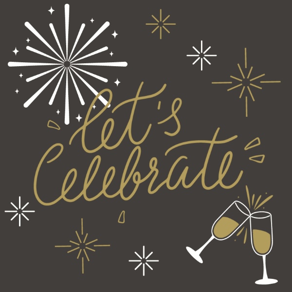 Let's celebrate - 33x33 lautasliinat - 203252 - 1