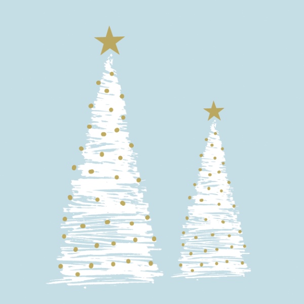 Moments "Elegant trees" - 33x33 lautasliinat - 196192 - 1