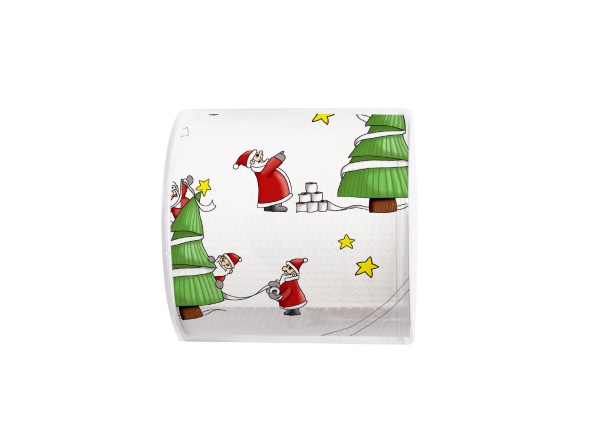 Topi Santas so busy - Hauskat WC-paperit - 00212 - 1