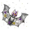 Bat Halloween - 33x33 lautasliinat - 207463 - 1