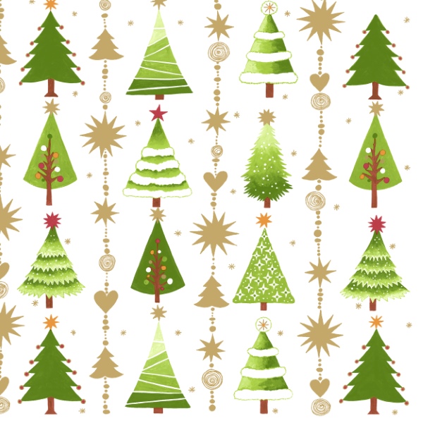 Fine little trees - 33x33 lautasliinat - 600103 - 1