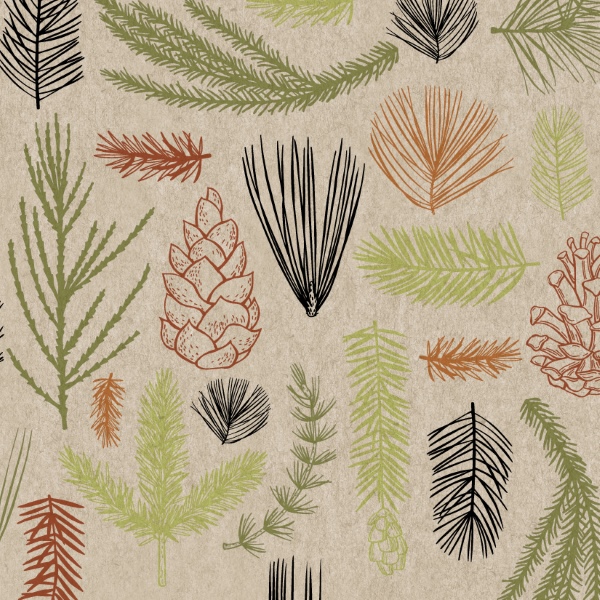 Forest finds - 33x33 lautasliinat - 203433 - 1