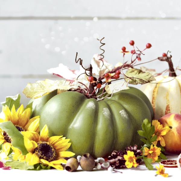 Floral Pumpkin - 33x33 lautasliinat - 199394 - 1