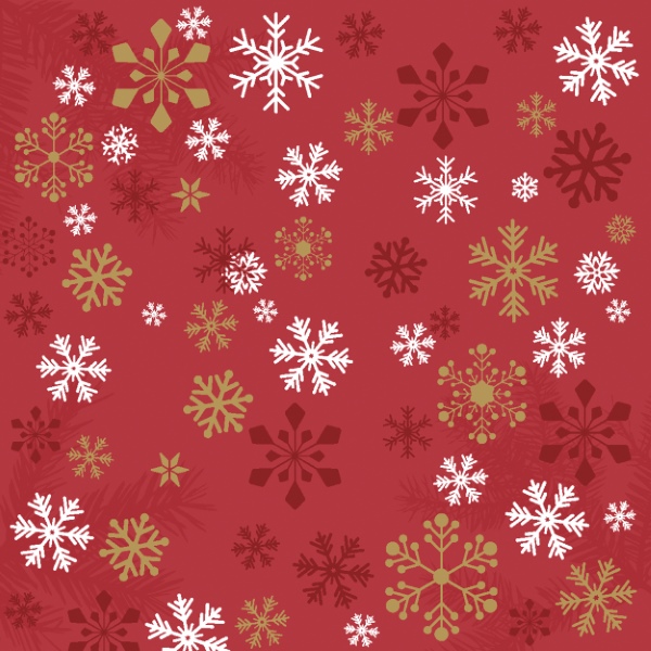 Traditional snow red - 24x24 lautasliinat - 196154 - 1