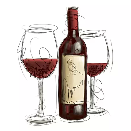 Vino rosso - 24x24 lautasliinat - 192005 - 1
