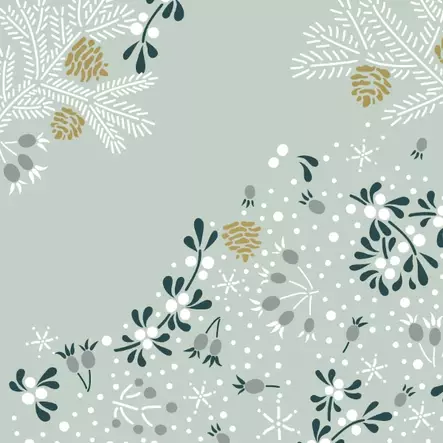 Frosty floral - 33x33 lautasliinat - 203448 - 1
