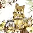 Nature Cuteness - 33x33 lautasliinat - 207458 - 1