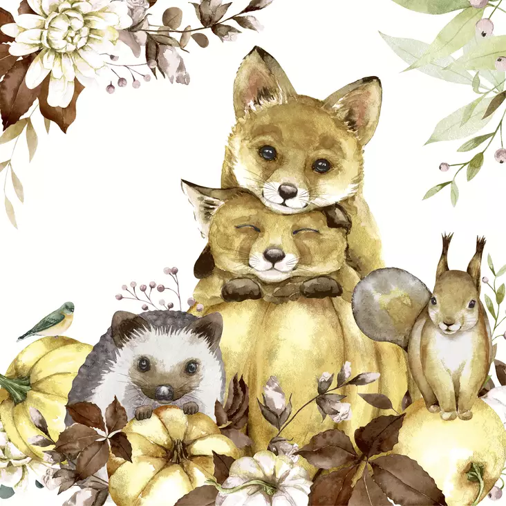 Nature Cuteness - 33x33 lautasliinat - 207458 - 1