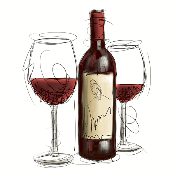 Vino rosso - 33x33 lautasliinat - 210228 - 1