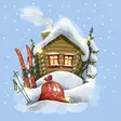 Winter Cabin - 33x33 lautasliinat - 207499 - 1