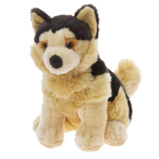 Istuva koira 20 cm valk/harm - Pehmoeläimet - 4-13474-koira - 1