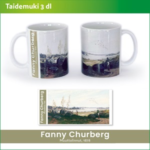 Taidemuki: Fanny Churberg - Lasit ja mukit - 3-Har-art-FC - 1