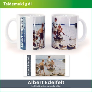Taidemuki: Albert Edefelt - Lasit ja mukit - 3-Har-art-AE - 1