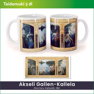 Taidemuki: Akseli Gallen-Kallela - Lasit ja mukit - 3-Har-art-AGK - 1