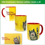 Kaksivärinen Iloinen Veikko muki - Lasit ja mukit - 3-Har-veikko - 1